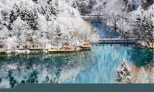 冬天九寨沟旅游攻略自驾游路线-冬季九寨沟风景区景色