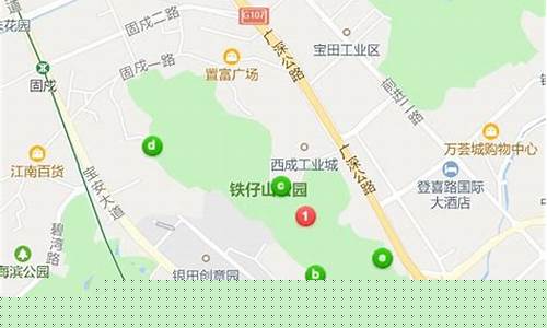 铁仔山公园导游图-铁仔山公园哪个入口更好玩